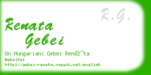 renata gebei business card